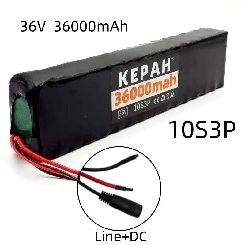 36V 36ah 18650 lithium battery 10s3p 36000mah 1000w 42V electric scooter m365 power battery with battery pack