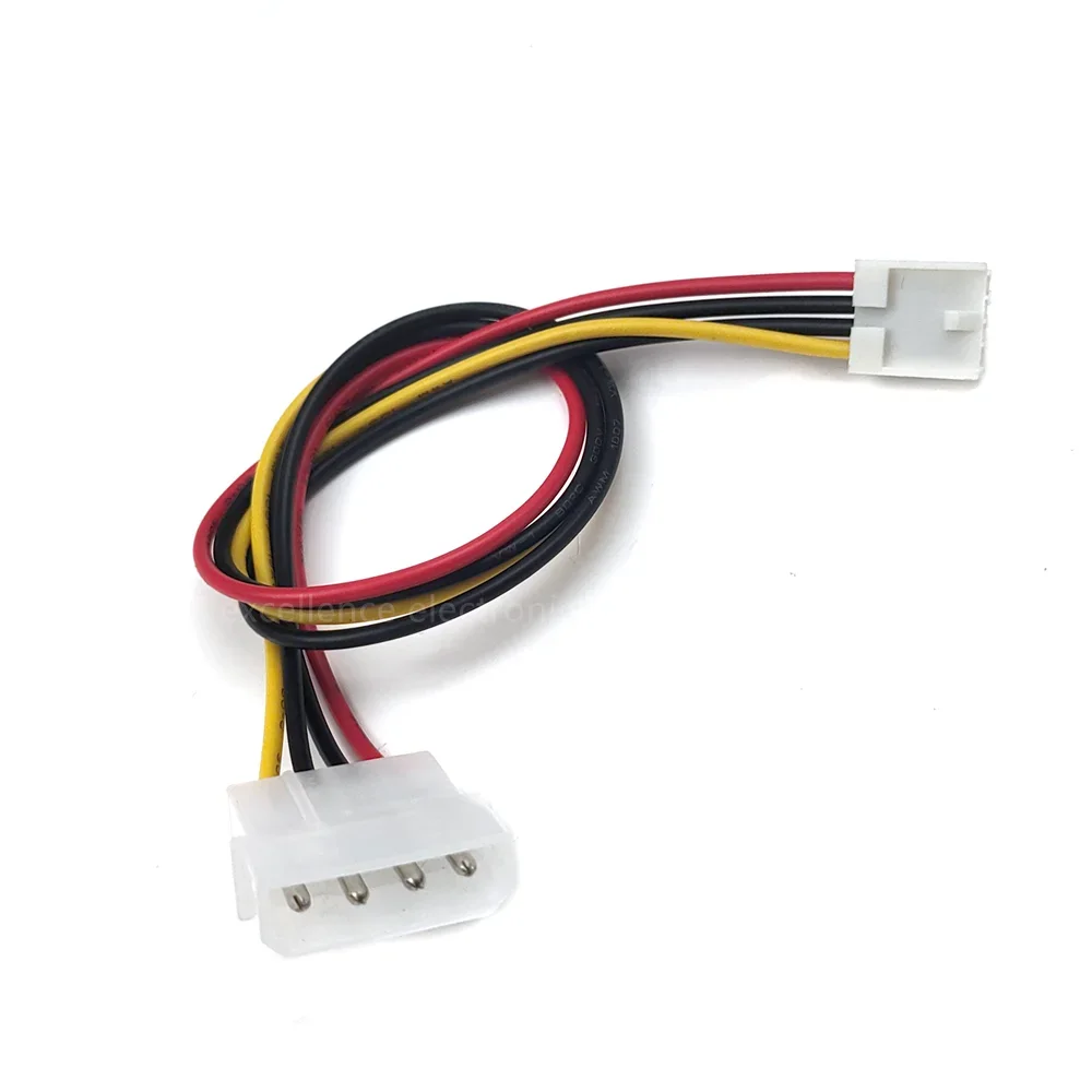 Floppy Drive Power Cable, IDE Power Connection Cable, Big 4Pin Male to Small 4Pin 18AWG 30cm