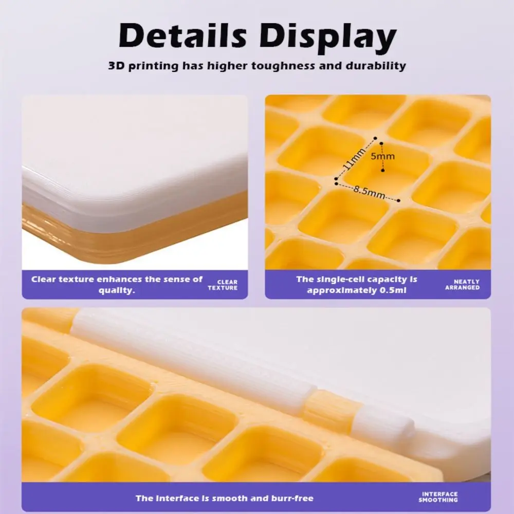 

Высокое качество, 24 сетки, коробка для акварельных красок, мини-портативная коробка для пигментов, пустой футляр для красок, художественная студенческая живопись