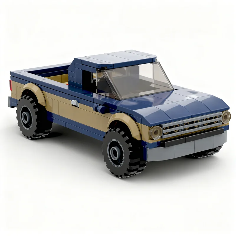 294pcs MOC Icons Dexter Truck Forded F Regular Cab Model Building Blocks Construction Christmas Gifts Toys Idea Education