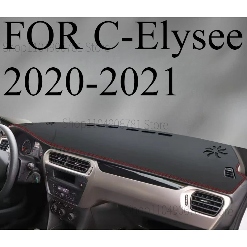 FOR C-Elysee 2020-2021 Car Dash Mat Dashmat Dashboard Mat Cover Sun Shade Dash Board Cover Carpet  Accessories