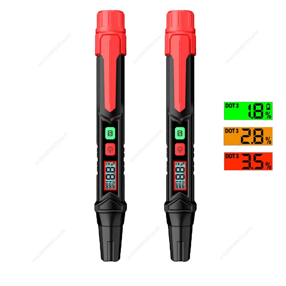 1/2PACK Brake Fluid Tester Accurate Oil Quality Diagnostic Tools LED Indicator Liquid Testing Pen Automotive Brake Oil Tester