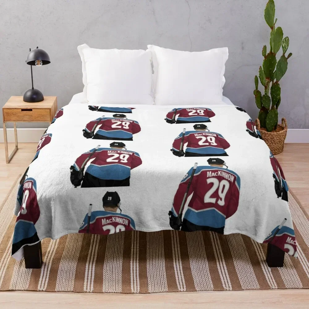 

Nathan MacKinnon 29 Throw Blanket warm for winter manga funny gift Blankets