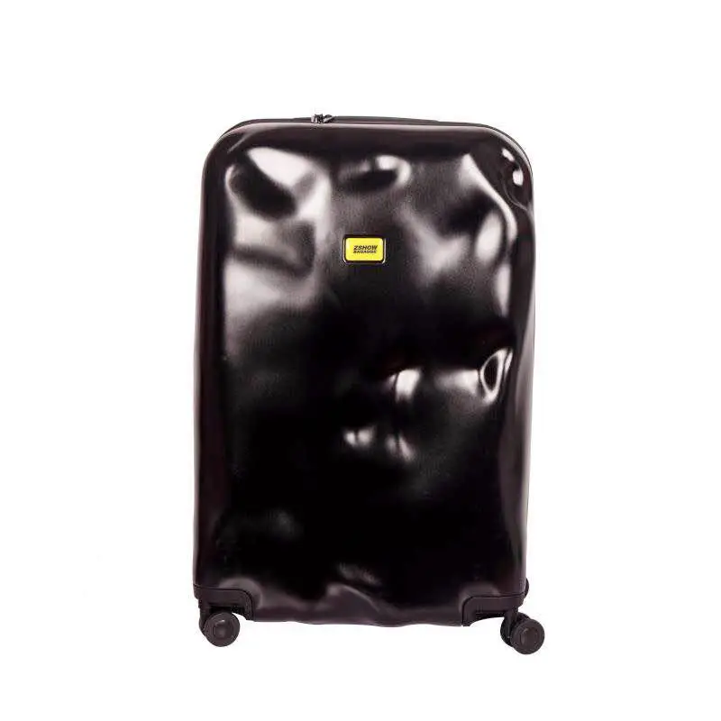 Concave and convex personality trolley box boarding travel box student password female suitcase male universal wheel suitcase