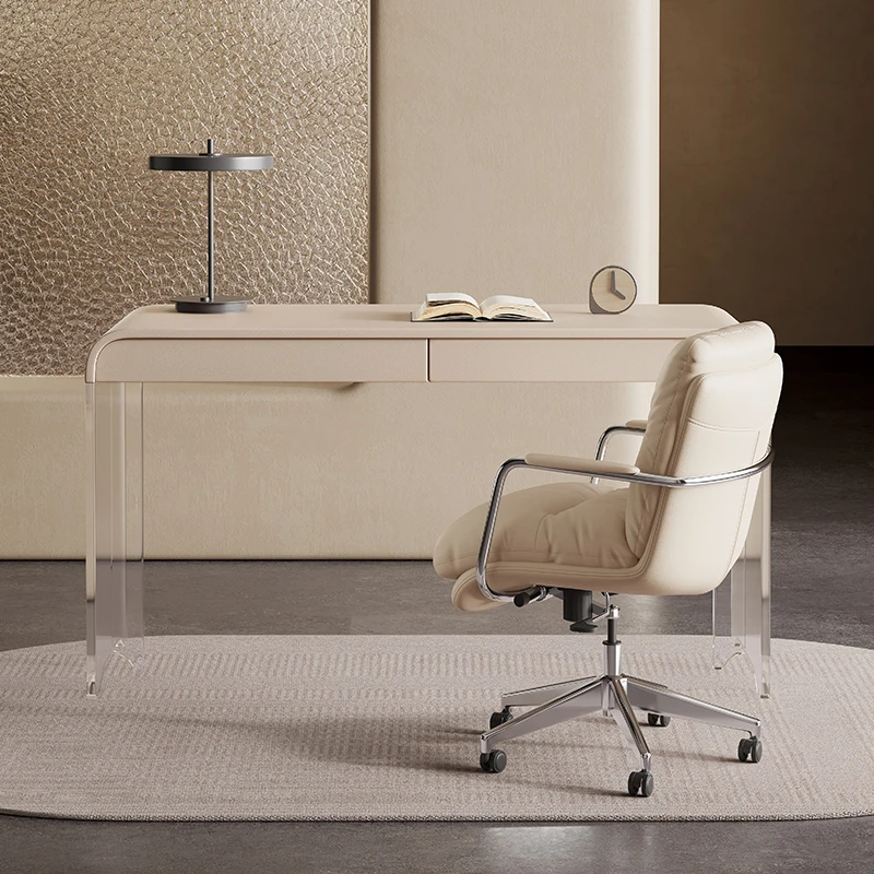 Scrivania a sospensione in acrilico Luce di lusso moderna per studio domestico Scrivania Computer Premium Sense