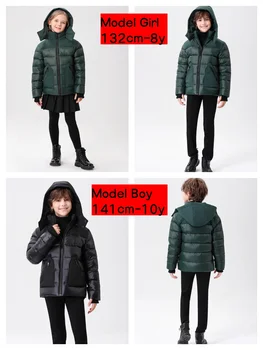 AP 2025 winter coat for kids outwear warm white duck down jacket 4
