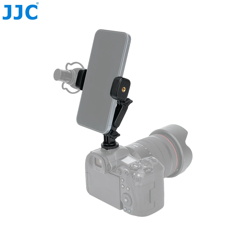 

JJC Multifunctional Universal Phone Mount Adapter Adjustable Hot Shoe Camera Adapter For iphone 17 16 15 Samsung galaxy s25 S24