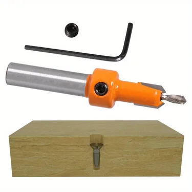 1-5PCS 8mm Shank HSS Woodworking Countersink Router Bit Screw Extractor Remon Demolition for Wood Milling Cutter