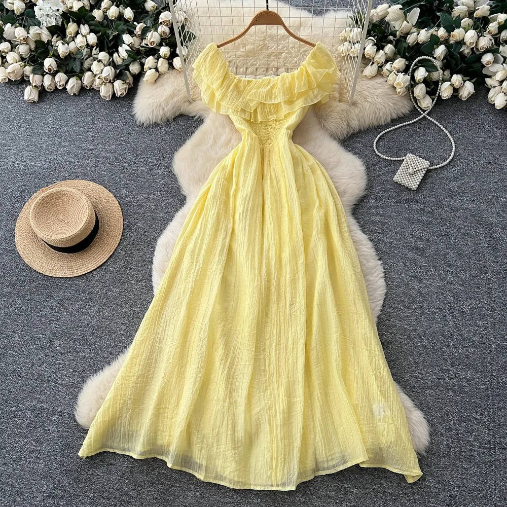 

Long Dress Women Dresses A Line Chiffon Vestidos Stand Collar Streetwear Floral Print Elegant Splice Y2k Party Night High Waist