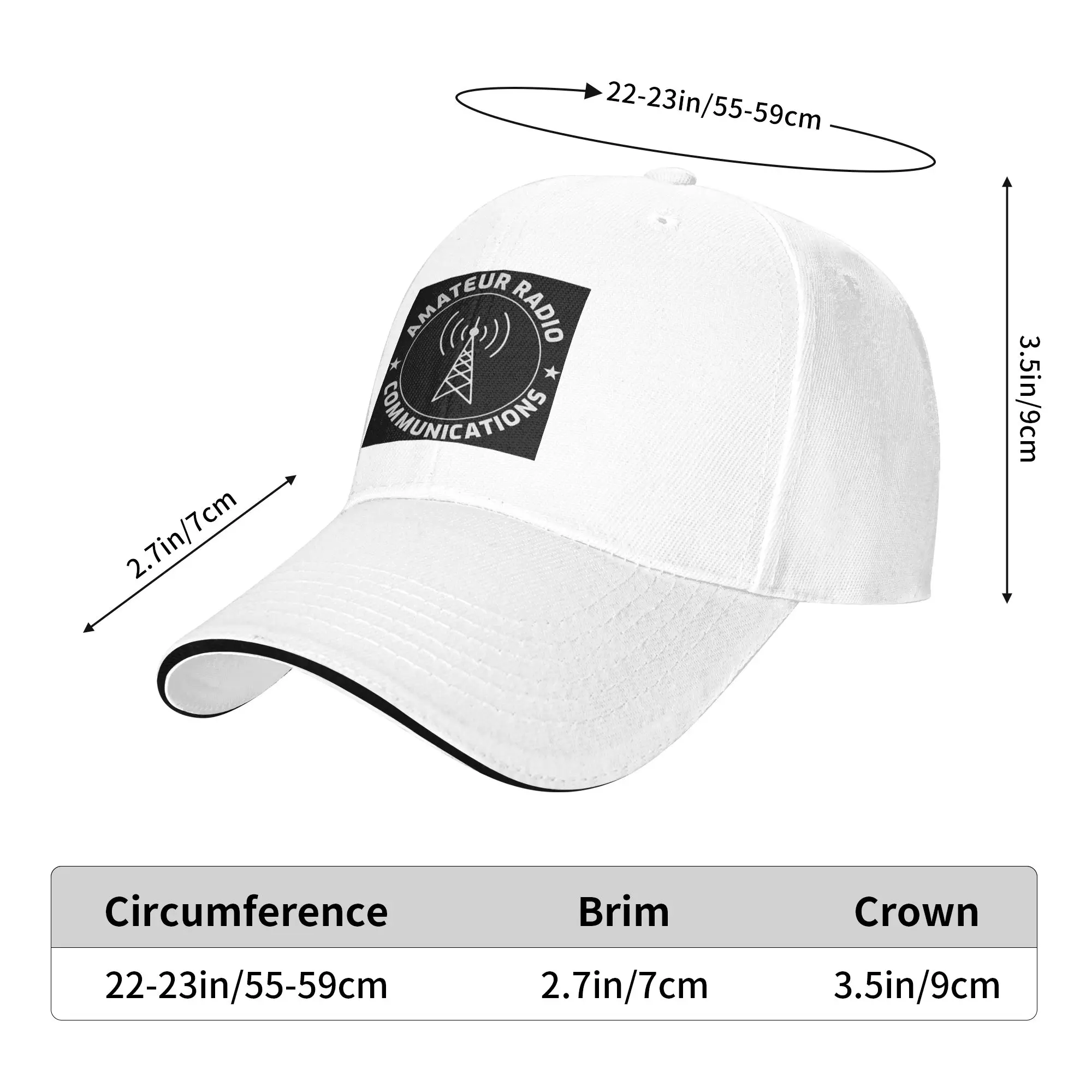 Amateur Ham Radio Operator Gift Cap Casual Baseball Caps Adjustable Hat Hip Hop Summer Unisex Baseball Hats Customizable