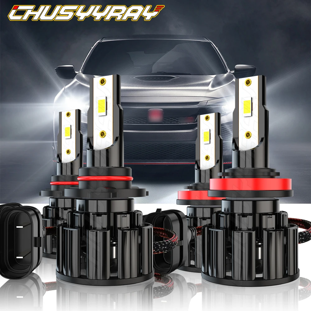 CHUSYYRAY LED Headlight High Low Combo Beam 9005 H11 Light Bulbs Car Conversion Lamps Kit Compatible For Toyota RAV 4 2005-2013