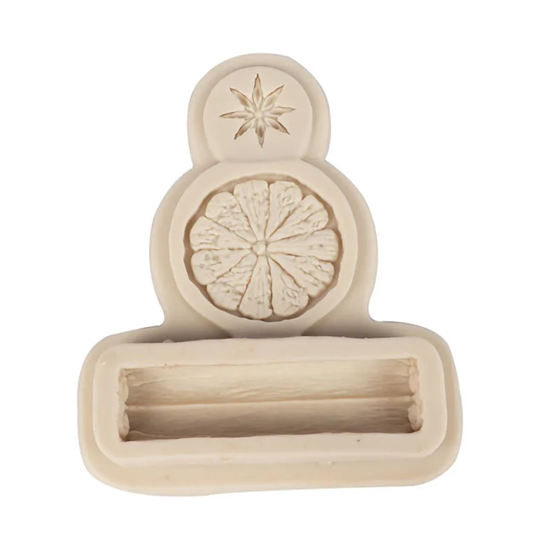 1PC Lemon Cinnamon Star Anise Silicone Mold Cupcake Candy Baking Mold Chocolate Fondant Cake Decorating Tools