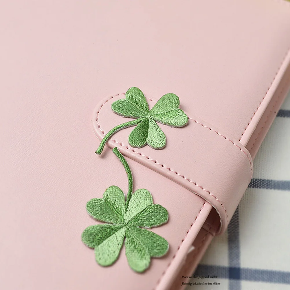 

10 Pcs Four Leaf Patches Self Adhesive Durable Decorative DIY Clothes Supply Safe Material Long Serving Life