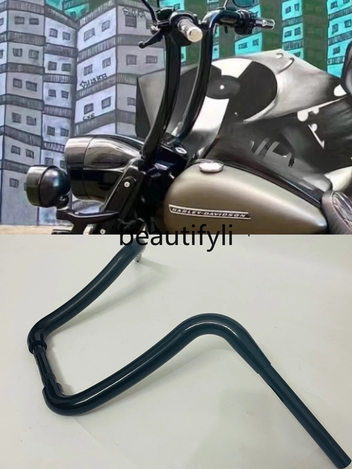 

Lu Wang modified 1.5 inch thick and tall ape turning handlebar