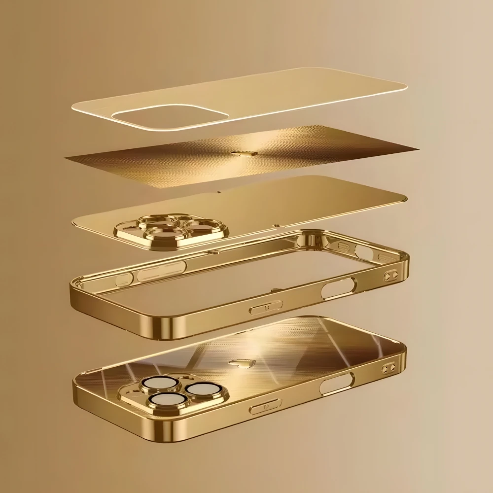 Luxurious Metallic Texture Dollar Phone Case For SamsungS26 S25 S24 S23 S22 S21 Plus Ultra Note20 Electroplated glass Phone Case view 6