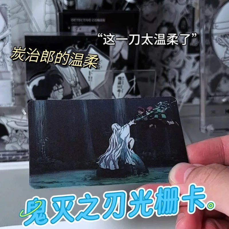 

Creative Demon Slayer Cards Tanjirou Anime Action Figure Cartoon Grating Card Cute Toys Children Birthday Gift Anime Merchandise