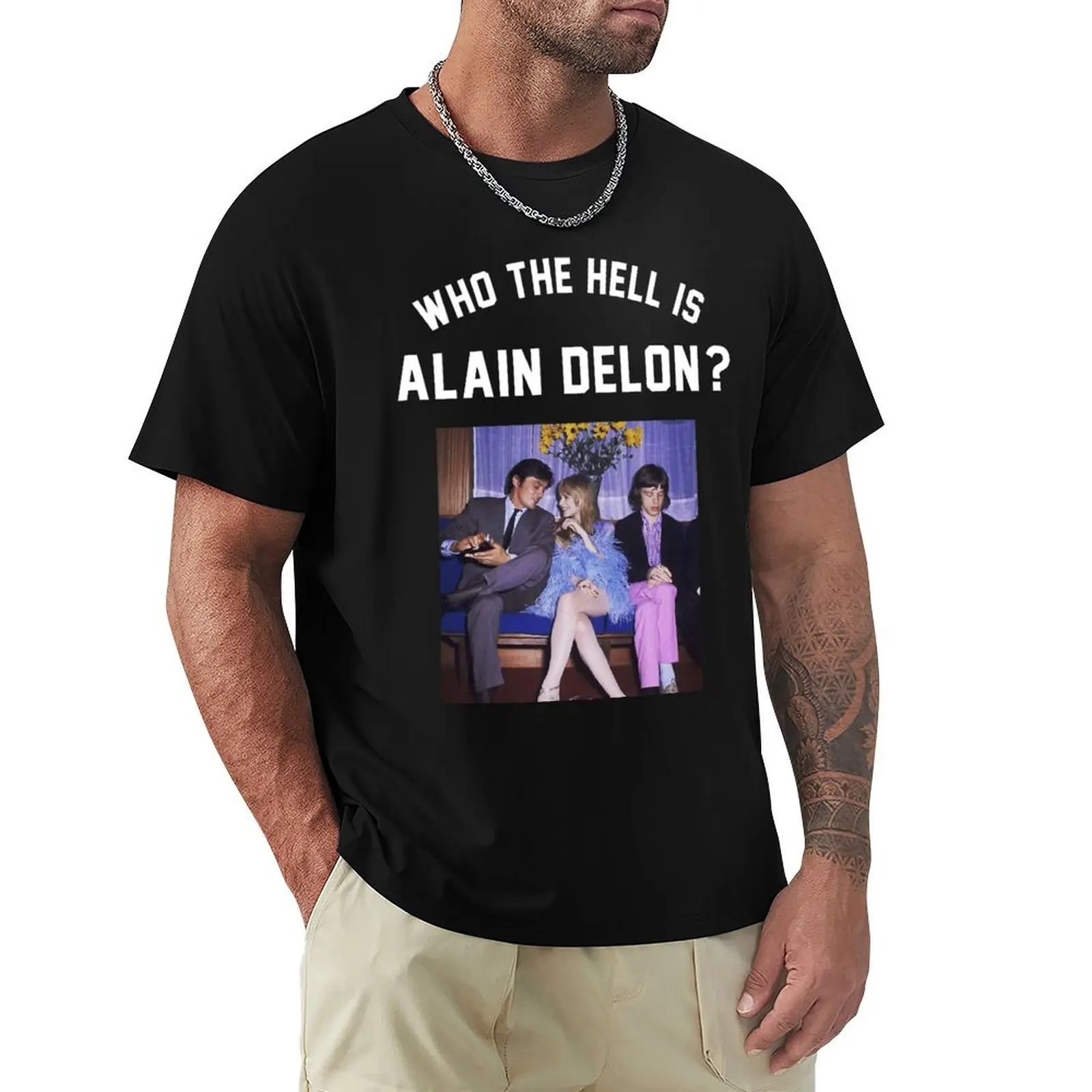 Alain Delon T-Shirt shirts graphic tee oversizeds designer t shirt men