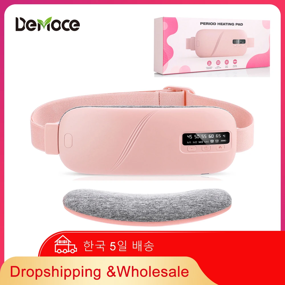 

Women Menstrual Heating Pads Effective Hot Compress Period Relief Belt Rechargeable Heated Waist Massager Gifts for Female