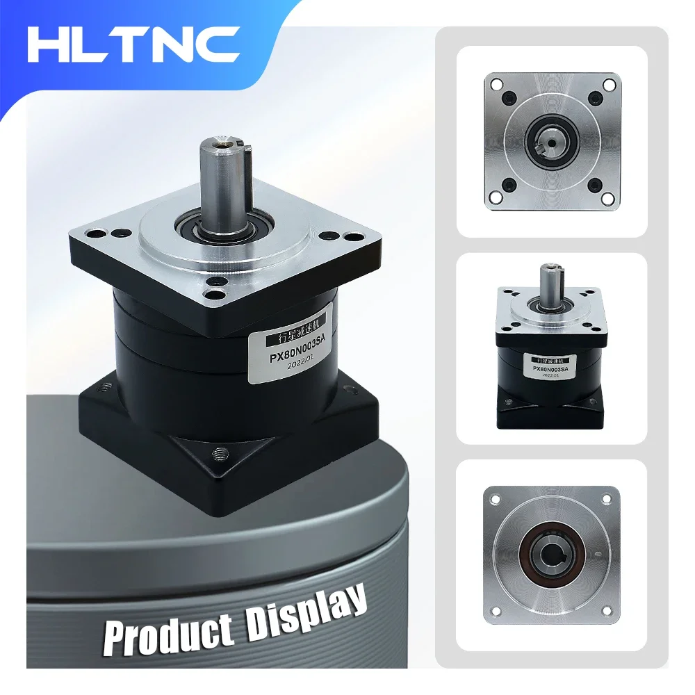 PX80 Gear Box Speed Reducer,Nema32 Servo Motor 80mm Flange Input 19mm Output 16mm Deceleration Ratio 3 4 5 6 8 10