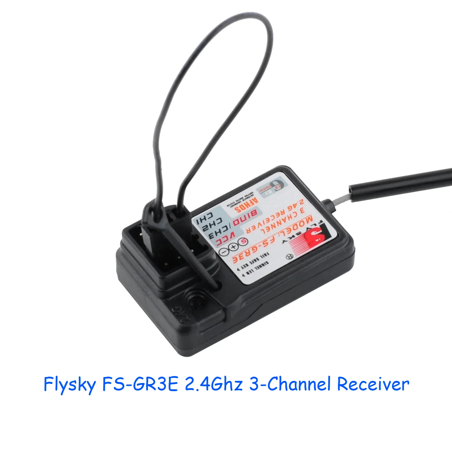Flysky FS-GR3E 2.4Ghz 3-Channel Receiver for RC Car Auto Boat Compatible with FS 2.4Ghz Surface Transmitter