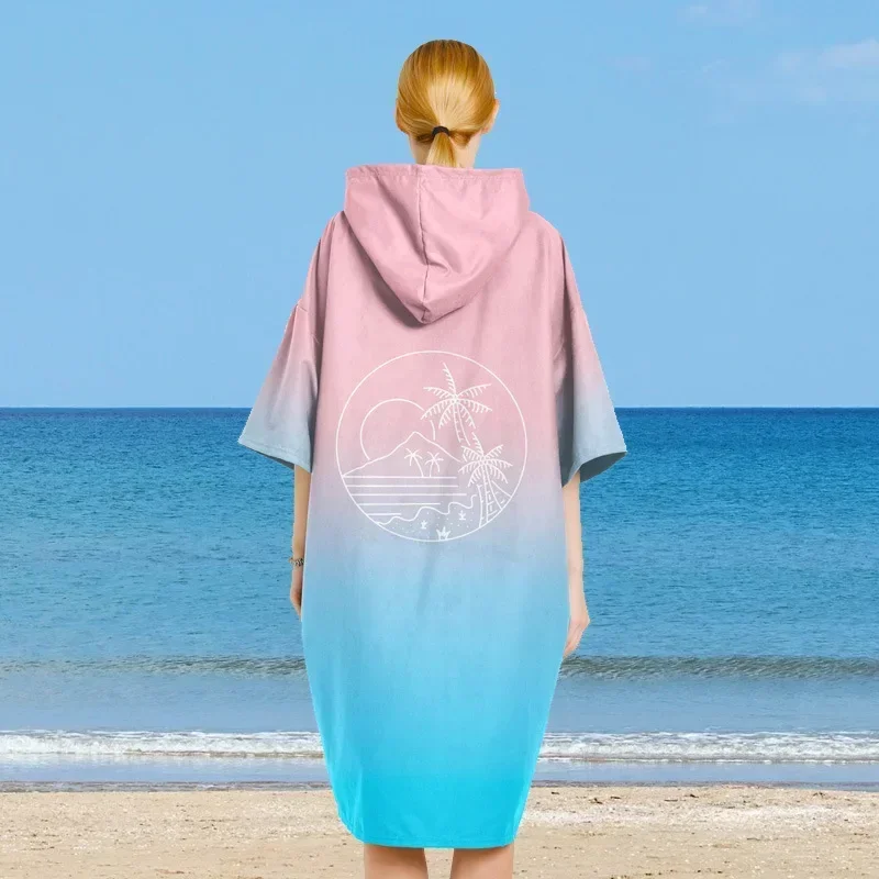 

Gradient Color Ladies Sexy Beachwear Solid Color Bikini Beach Cover Swimming Cover