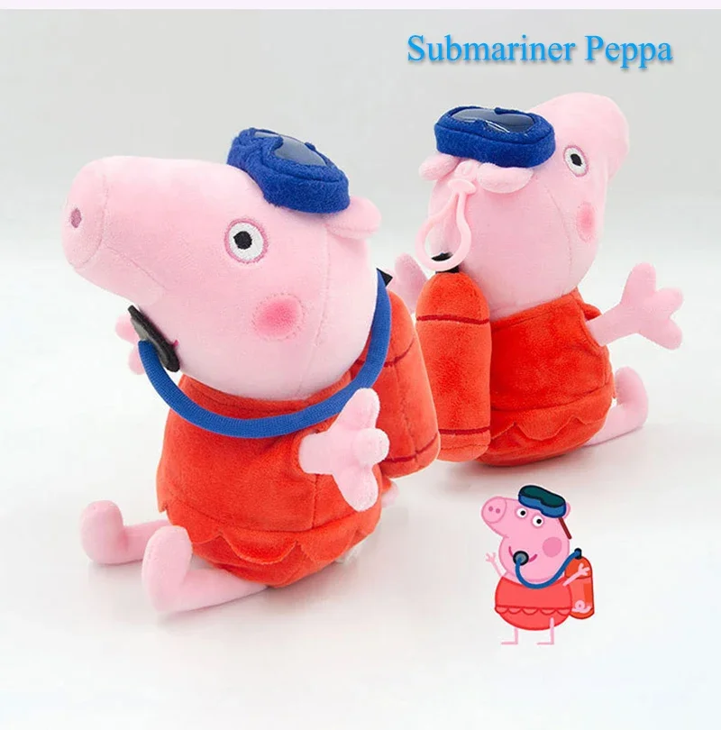 Echte Peppa Pig Plüsch Schwein Kinder Spielzeug 19CM Haustier Dinosaurier Teddybär Weiche Angefüllte Anime Figur Puppe kinder Geburtstag geschenke – Detail 38