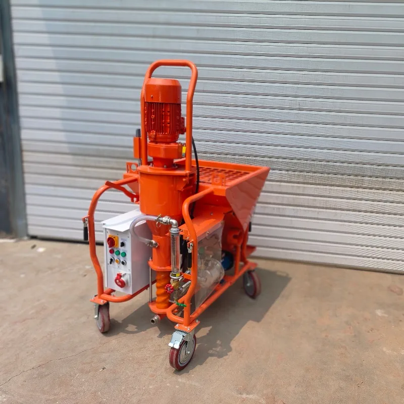 Wall Plaster Sprayer Gypsum Stucco Machine 115L Mixing Silo 30L/min for Thermal Mortar Seaweed Mud Putty Bottom Coating Custom