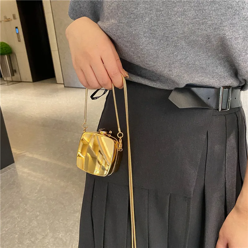 Luxury Acrylic Lipstick Crossbody Bags for Women 2023 Mini Chains Shoulder Bag Small Coin Purses and Handbags Headphone Bag Tote