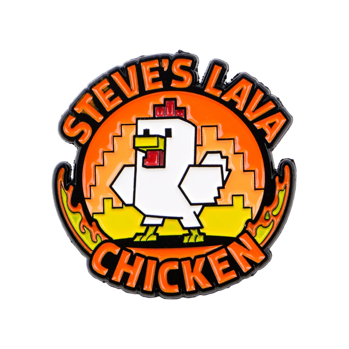Klassische Pixel-Spiel-Huhn-Brosche auf Kleidung, Anstecknadeln für Rucksack, weiche Emaille-Anstecknadel, Aktentaschen-Abzeichen, Modeaccessoires