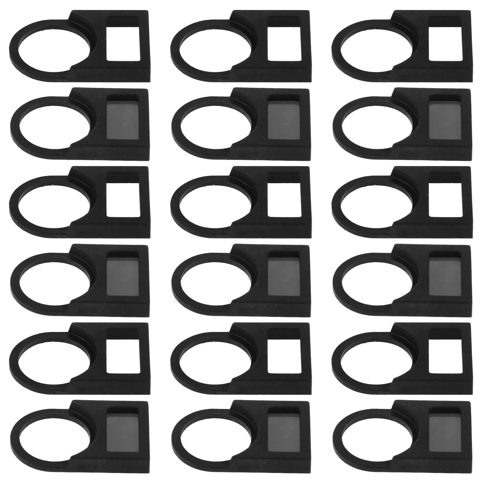 100Sets Plastic Push Button Switch Notice Sign Electrical Switch Identification Board Clear Signal Bright Indication Multi
