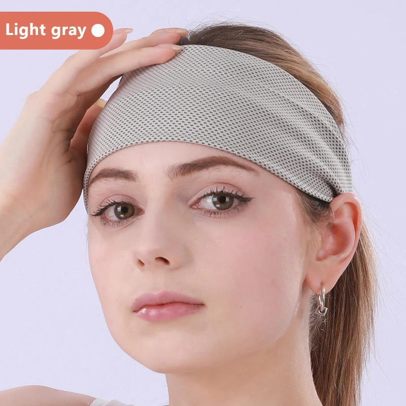 Anti-Sweatband antiderrapante para esportes e ioga, Headband para homens e mulheres, Headband para fitness, sensação de frio