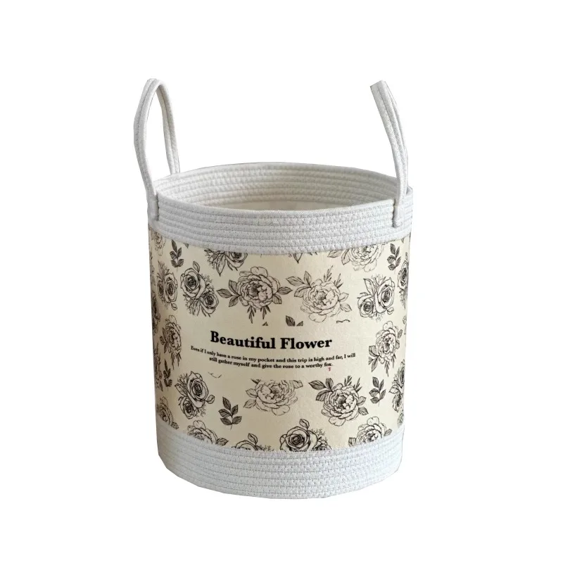 

Retro light luxury large-capacity dirty clothes storage bucket, portable odor-free dirty clothes basket, children's toy storage