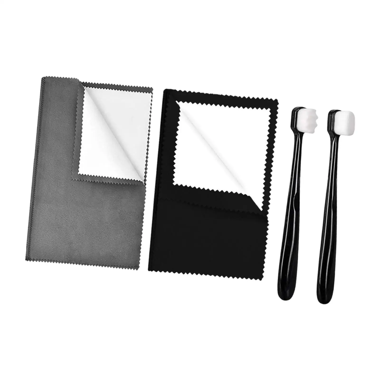 Silver Jewellery Cleaner Kit Double Sided Use Practical Lightweight Compact Keeps Shining Multipurpose for Earrings Bracelet