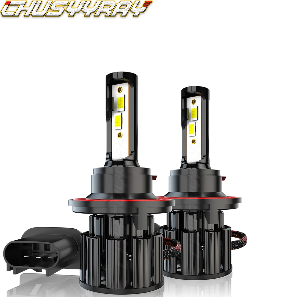 

CHUSYYRAY Led Headlight 2X H13 9008 LED Headlight Super Bright Bulbs Kit 12000LM White Hi-Lo Beam 6000K Car accsesories luzes