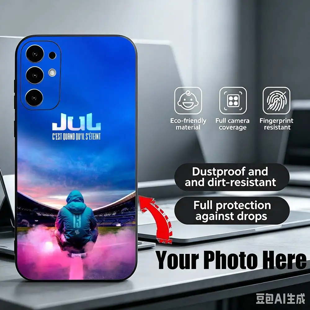 JuL R-Rapper C'est Pas Des Lol  Anti-drop Soft Silicone Case for Samsung S26 S24 S23 S22 S21 Ultra Plus FE Lite Black