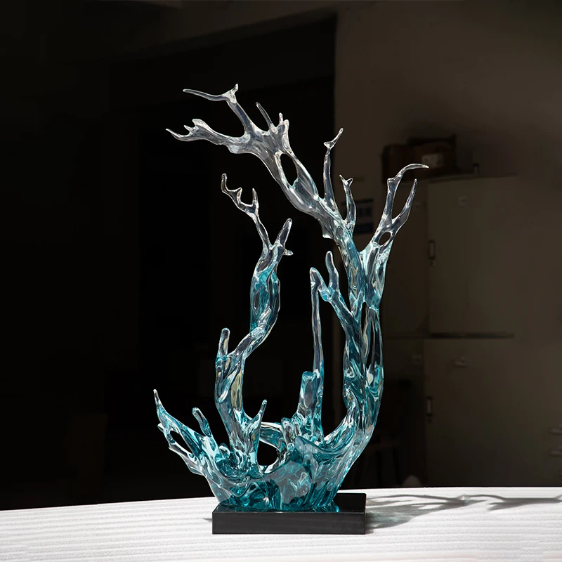 Customized Clear Resin Statue Figurine Abstract Art Statue Resin Decorations