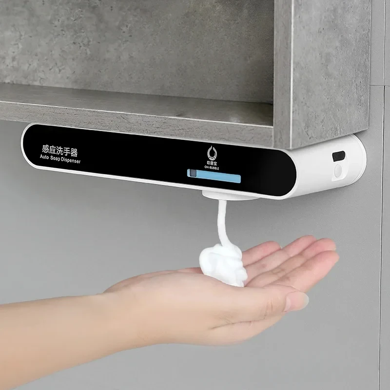 110V/220V/USB Convenient and Hygienic Hand Washing with the Obibo Automatic Induction Foam Soap Dispenser