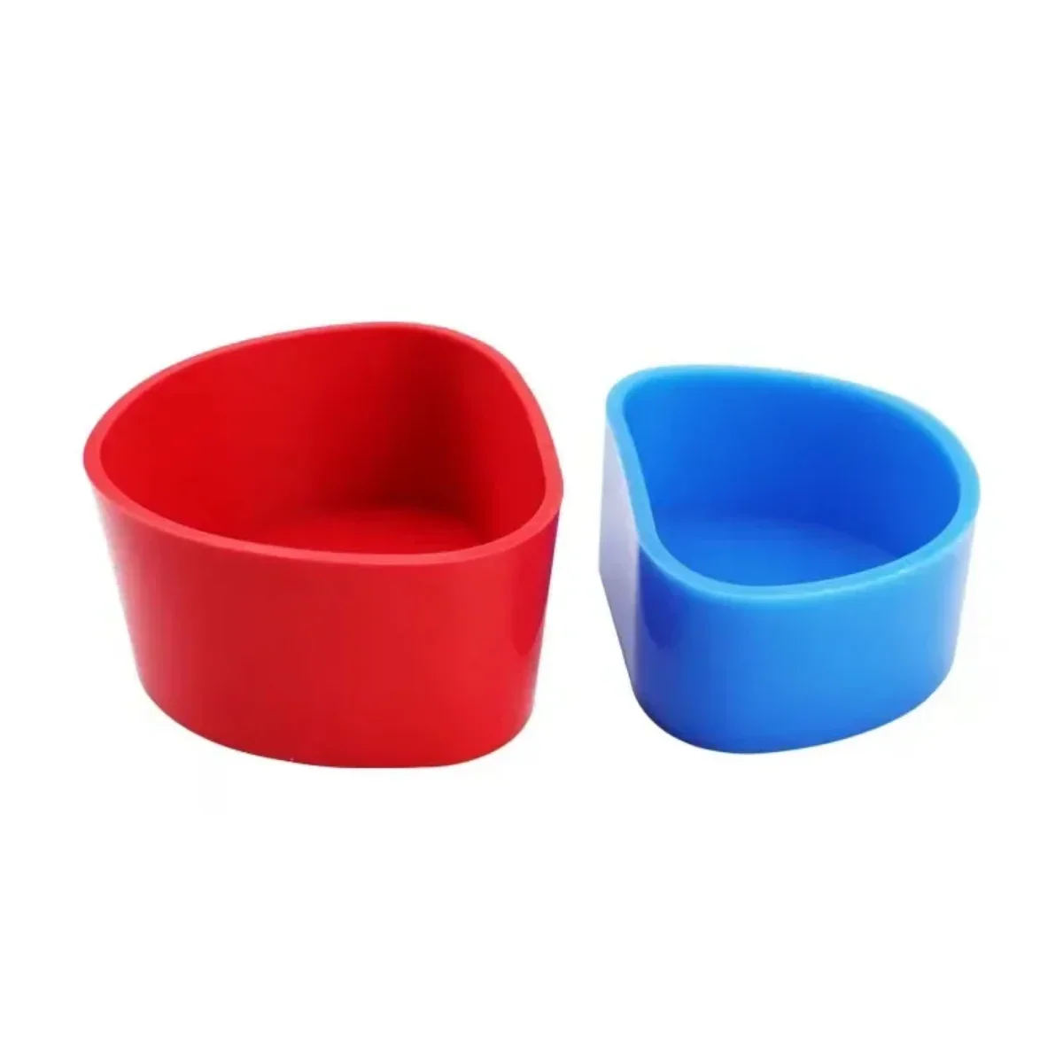 

Dental Denture Silicone Box Orthodontic Braces Placement Bowl Red/Blue Dental Tools for Prosthetics And Dental Care