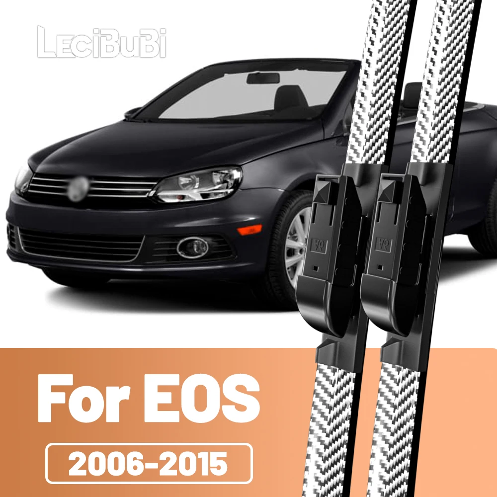 2 stücke Frontscheibe Scheibenwischerblätter Carbon Faser Scheibenwischer Für VW EOS 2006-2015 2007 2008 2009 2010 2011 2012 2013 2014