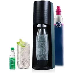 For SodaStream Terra Sparkling Water Maker (Black) with CO2, DWS Bottle and Bubly Drop, Battery Powered