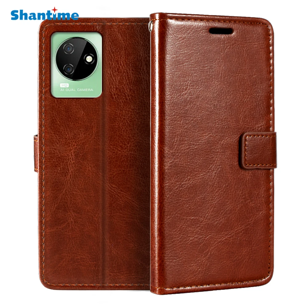 

Флип-чехол для смартфона, из ПУ кожи, с отделением для карт и подставкой