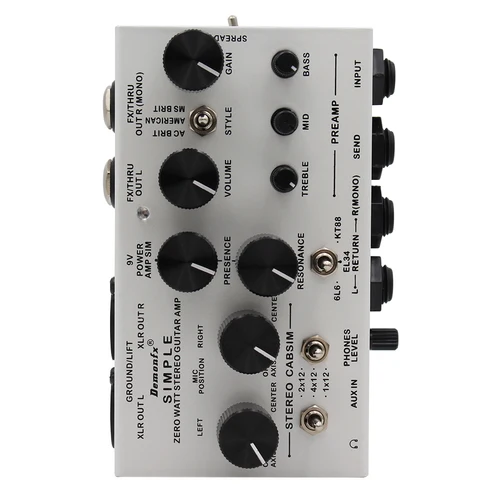 Imagen 1 del producto Nuevo Simulador de preamplificador de Pedal de efecto Demonfx SIMPLE DI Box, simulador de cabina estéreo de Pedal de amplificador de potencia para guitarra eléctrica