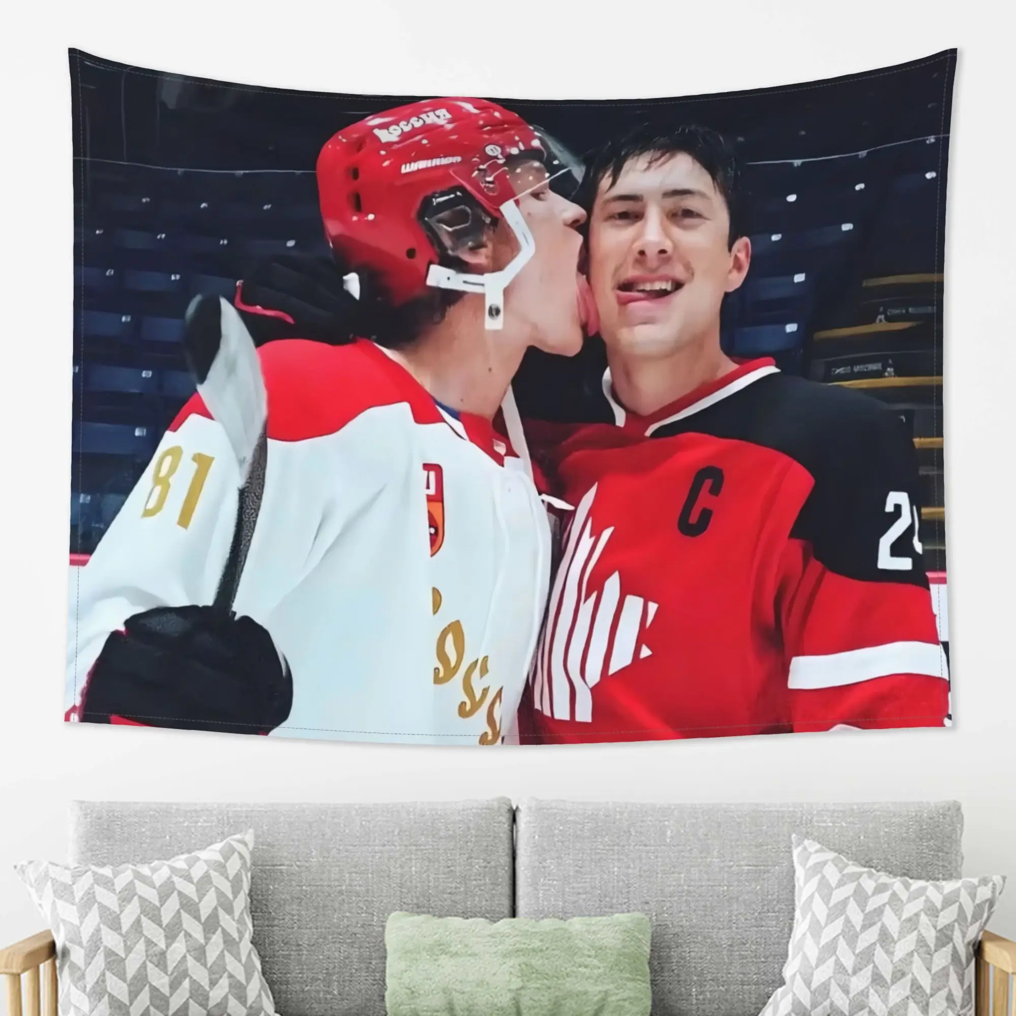 1Pc Ilya X Shane Heated Rivalry Tapestry - Perfect Holiday New Year Gift for Home Decor