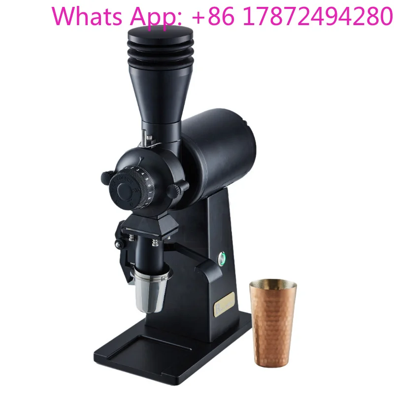 90MM Burr Flat Burr Ghost Teeth Italian Hand Brew Coffee Grinder Tea Electric Espresso Blow Hopper Coffee Grinder 110V/220V