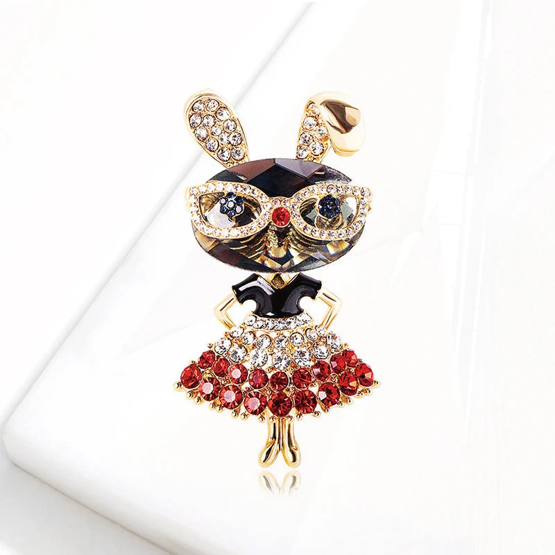 Pin, Pin, Pin, clothing accessories, cute European and American broches Modern cartoon glasses, rabbit