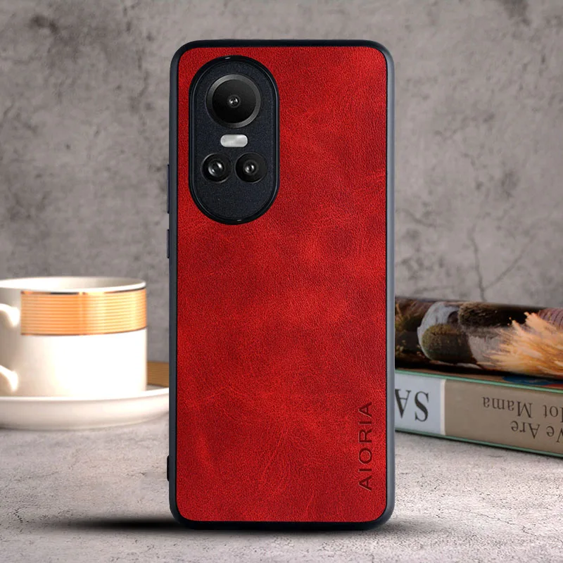 Funda para Oppo Reno 14 13 12 11 10 Pro Plus Reno11 Reno12 Reno13 Reno14 F 5G coque Funda de cuero Vintage de lujo funda capa