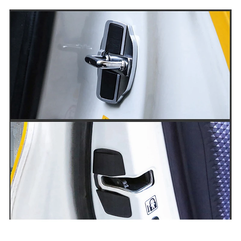 8 Sets TRD Door Stabilizer Door Lock Protector Latches Stopper Covers For Nissan KICKS X-Trail Nissan All Series