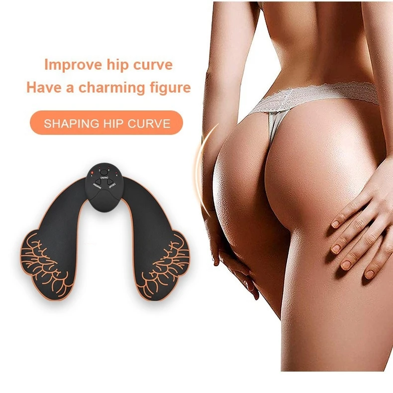 Butt Lifter EMS Device - Portable Wireless Hip Trainer with Remote, Electric Massager for Firming & Enhancing Buttocks