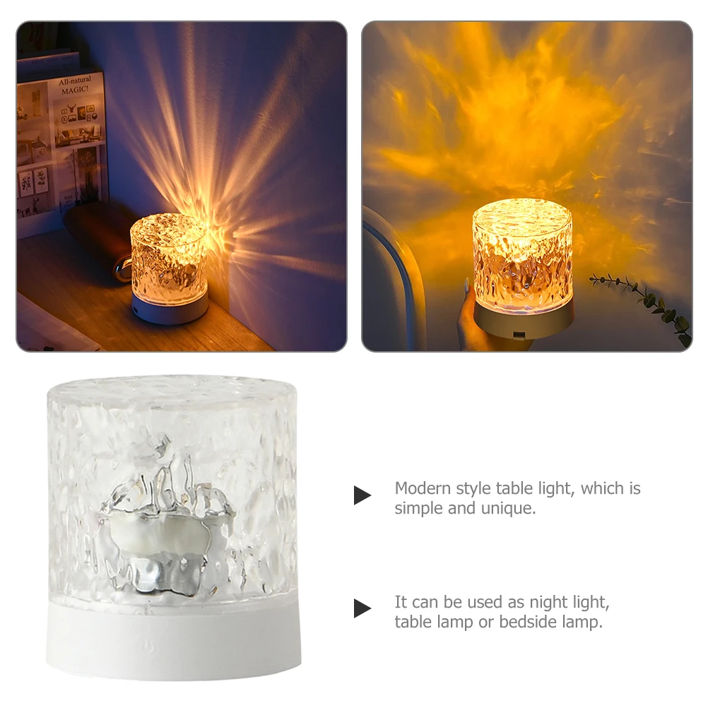 

Romantic Table Lamps Night St Lamp Bedroom Bedside Lights USB 3 Colors Modern Plastic Acrylic Desktop Decoration Lighting