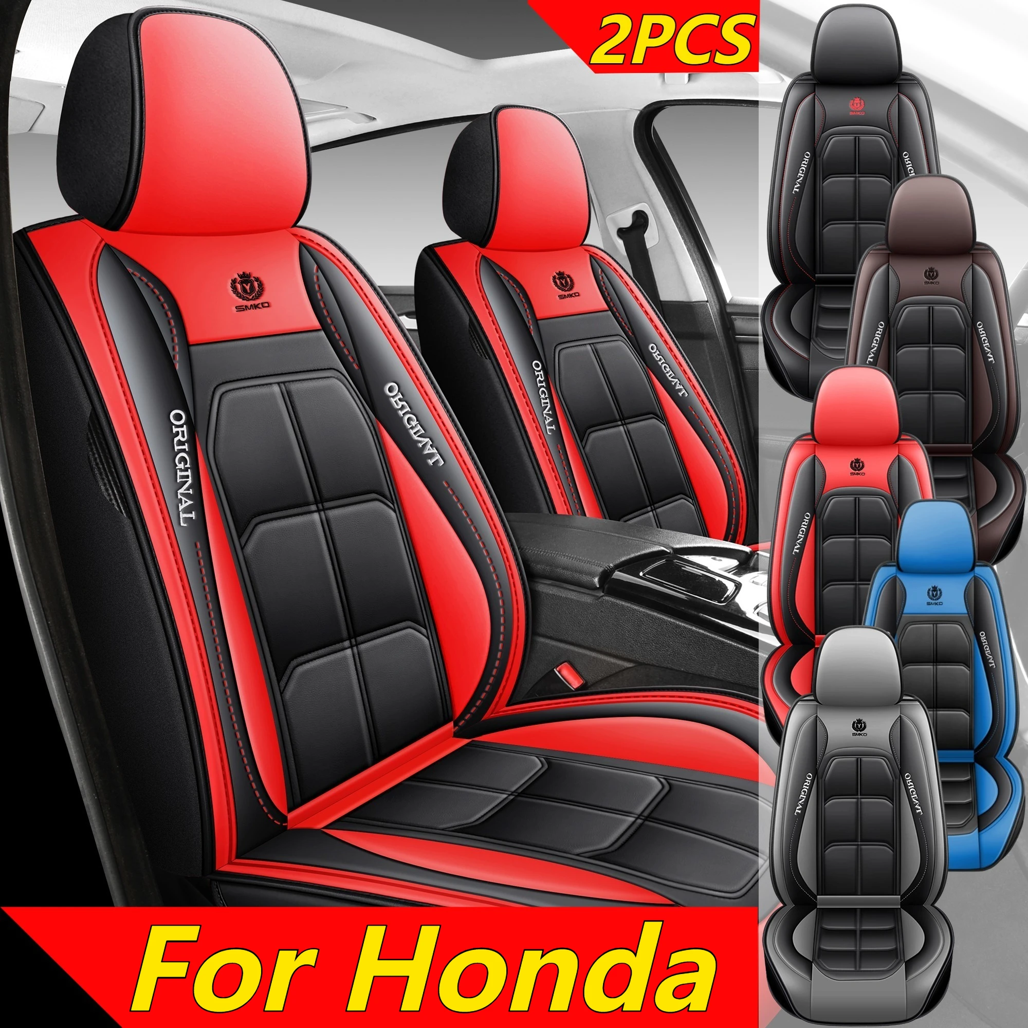 

Чехол на автомобильное сиденье Honda из искусственной кожи, удобный высококачественный чехол на сиденье с фиксированной талией и мышцами